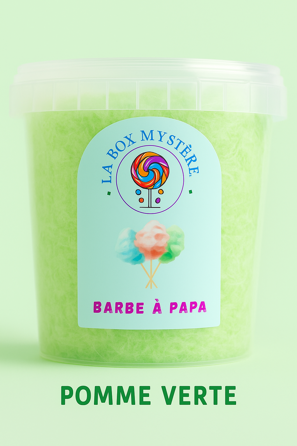 Barbe à Papa - Pomme verte