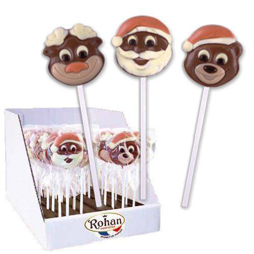 Sucettes Noël Assorties – Chocolat au Lait 18g - La Box Mystère