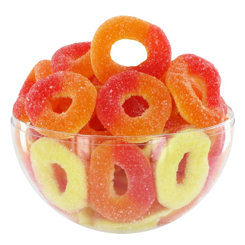 Anneaux Sucrés Goût Pêche