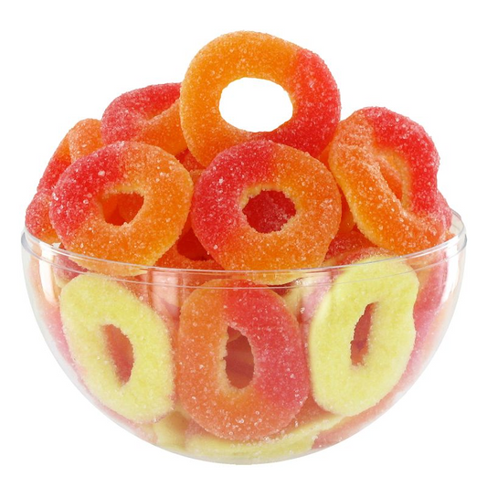 Anneaux Sucrés Goût Pêche