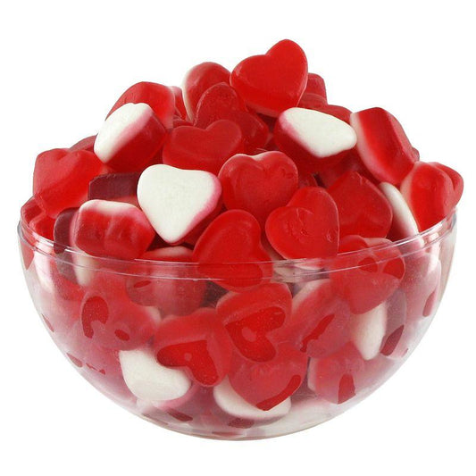 Petits Cœurs Fraise-Crème Lisses