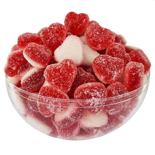 Petits Cœurs Fraise-Crème Sucrés