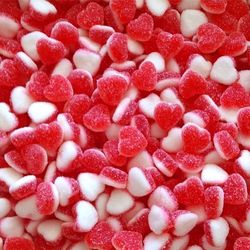 Petits Cœurs Fraise-Crème Sucrés