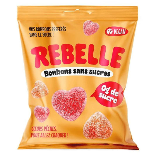 Sachet Cœurs de Pêches Sans Sucres – 50 g