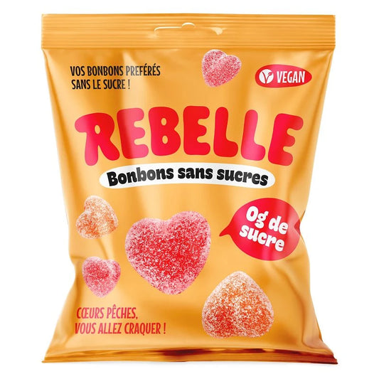 Sachet Cœurs de Pêches Sans Sucres – 50 g