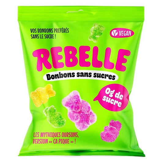 Sachet Oursons Acidulés Sans Sucres – 50 g