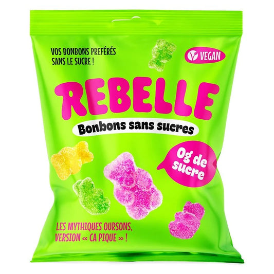Sachet Oursons Acidulés Sans Sucres – 50 g