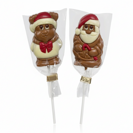 Sucettes Chocolat de Noël Assorties – 30 g